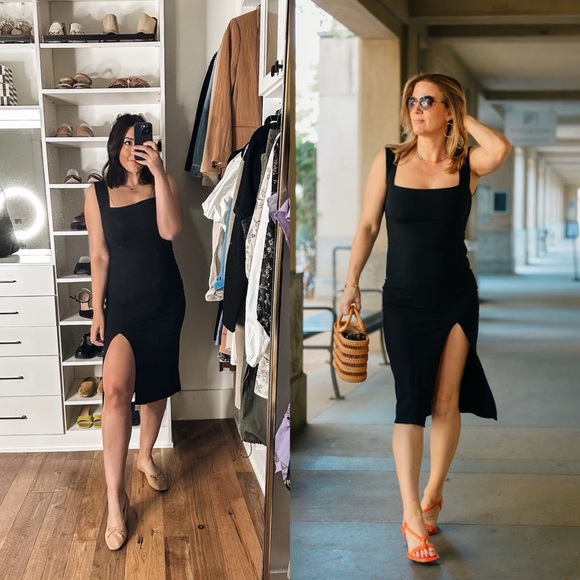 Reformation Cassi Knit Ribbed Midi Dress - Picture 2 of 6